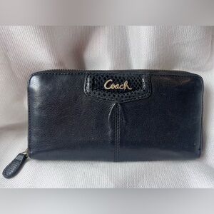 Coach Ashley Black Leather Wallet